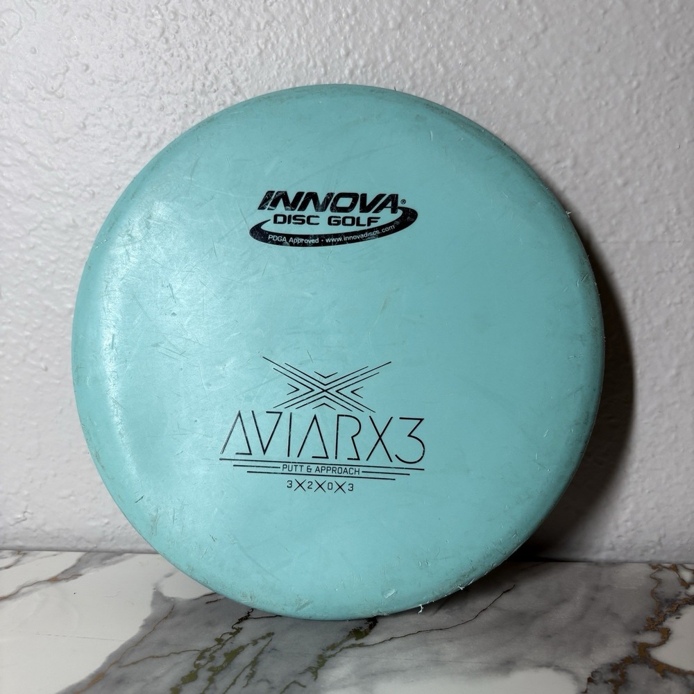 Innova AviarX3 Putt & Approach Disc 3/2/0/3 Blue Used Inked